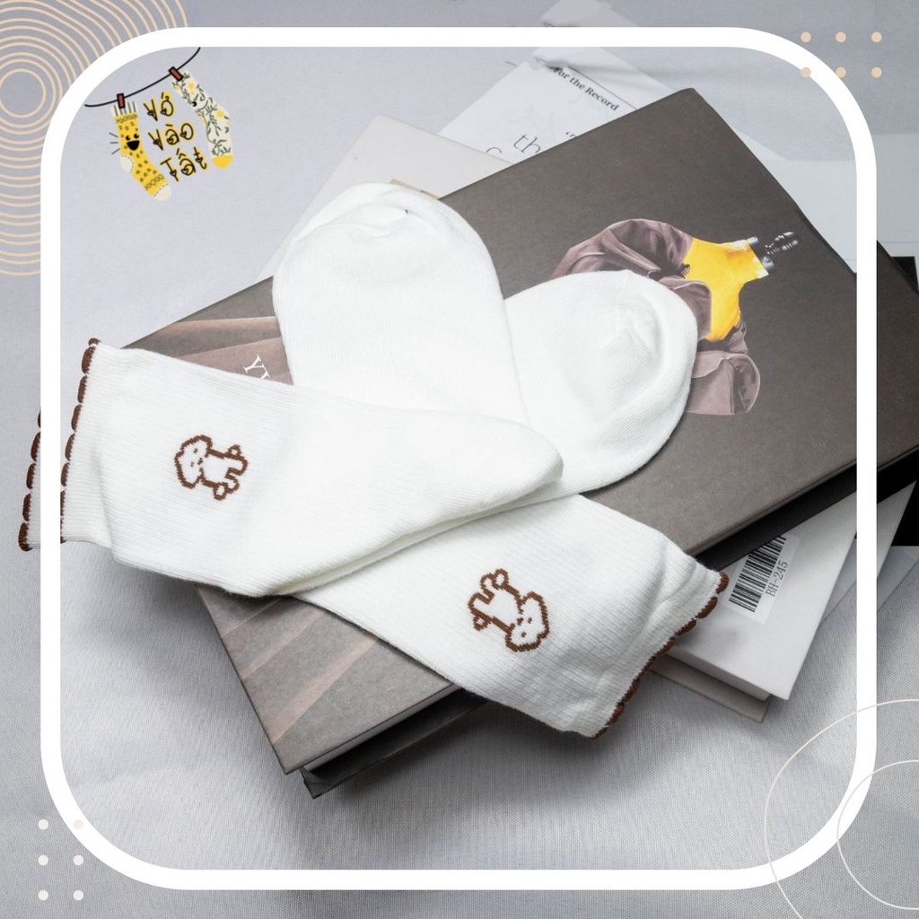 TẤT VỚ CỔ CAO CÚN SỌC CHÌM NHIỀU MÀU