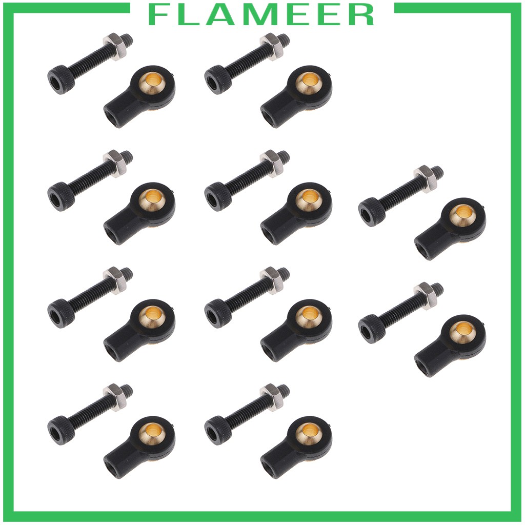 Set 10 Đầu Nối M3 Bằng Kim Loại Chuyên Dụng Cho Xe Điều Khiển Từ Xa Axial