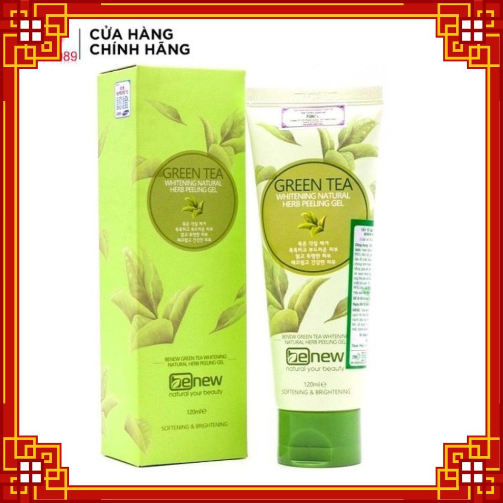 Tẩy da chết trà xanh Benew Green Tea Peeling Gel 120ml