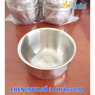 Chén inox Vinh Tấn phi 8cm x 5cm