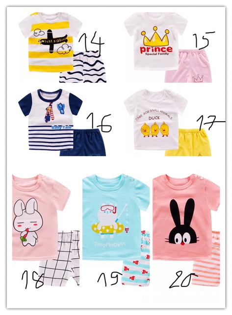 Bộ cotton cho bé