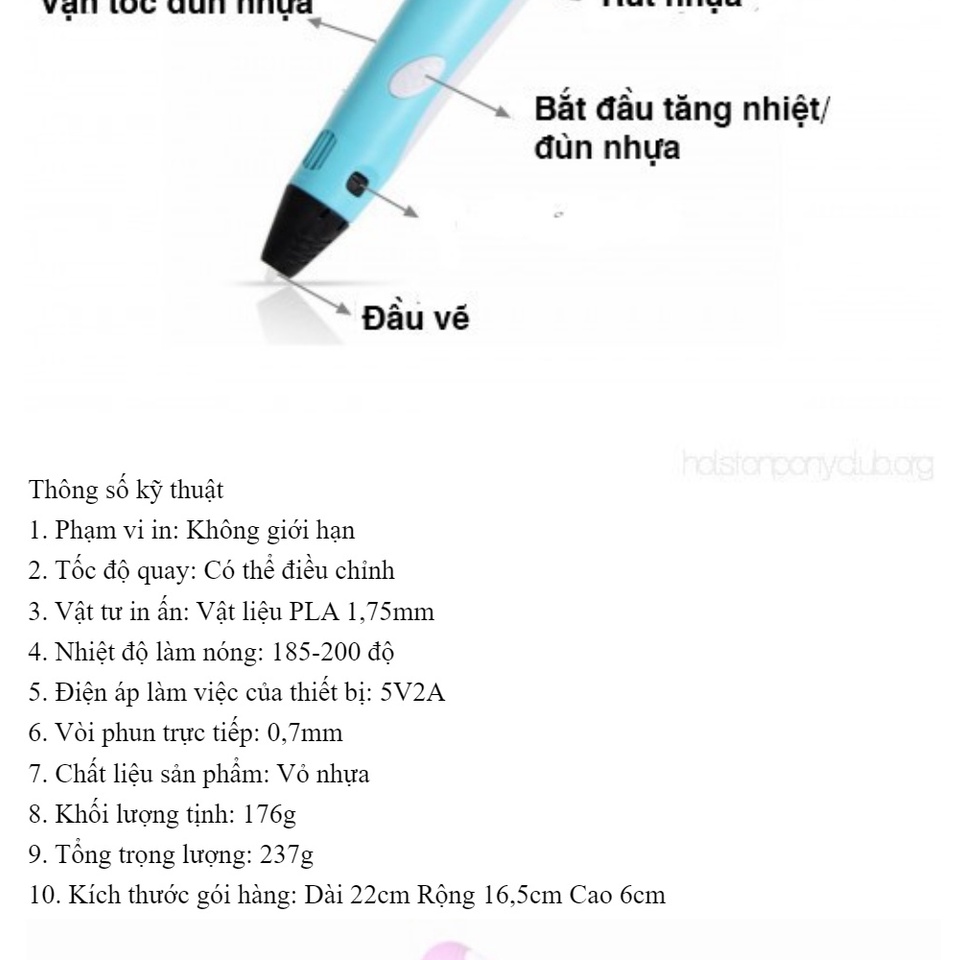 Bộ Bút Vẽ 3D Độc Đáo Sáng Tạo Cho Bé