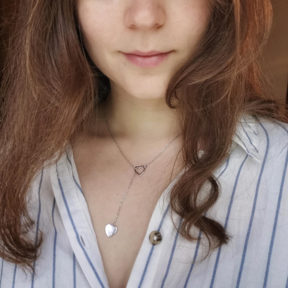 vòng cổ Mặt Hình Trái Tim Thời Trang Cho Nữ