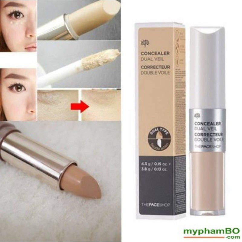 Kem che khuyết điểm 2 đầu Concealer dual veil | BigBuy360 - bigbuy360.vn