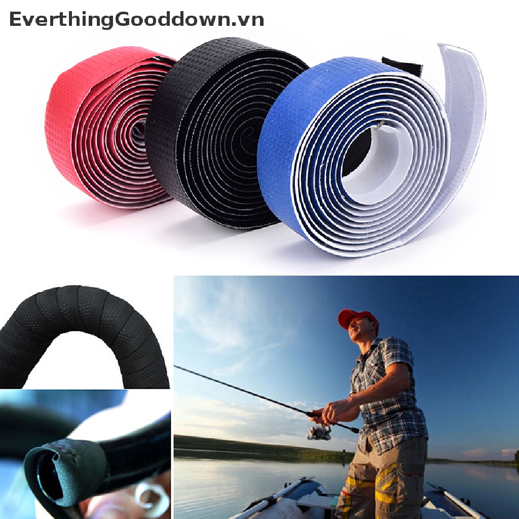 Everthinggooddown 2 Cuộn Băng Quấn Tay Lái Xe Đạp + 2 Nút Chặn Bằng Sợi Carbon