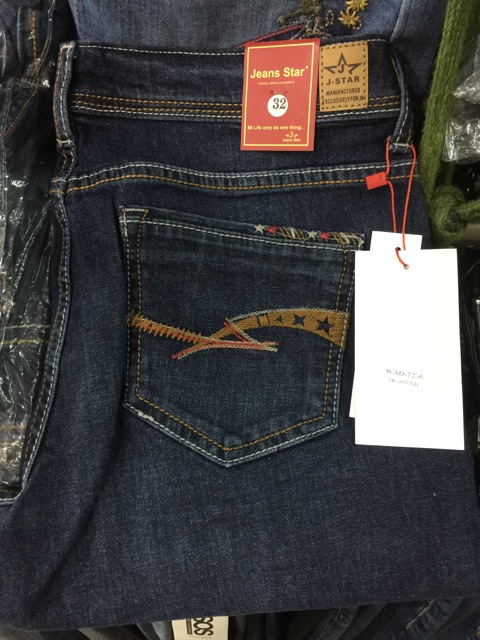 Quần jean chỉ nổi vnxk