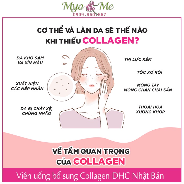 Viên uống bổ sung Collagen DHC Nhật Bản