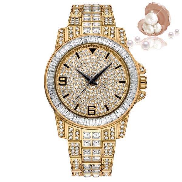 Đồng hồ đeo tay nữ kim cương đầy đủ của phụ nữ châu Âu và Mỹ Core Nhật Bản Core Full Star Diamond Watch Watch