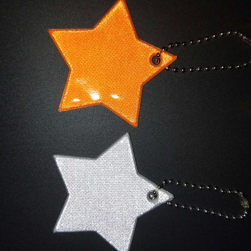 Set 5 Móc Khóa Hình Bánh Răng Ngôi Sao Phản Quang