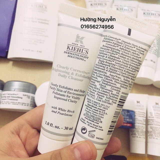 💥 [KIEHL'S] Sữa rửa mặt kiêm tẩy da chết Clearly Corrective Brightening and Exfoliating Kiehl's