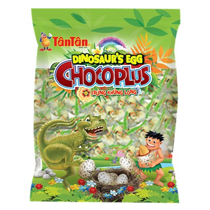 Đậu Phộng Chocoplus Trứng Khủng Long Tân Tân túi 192g