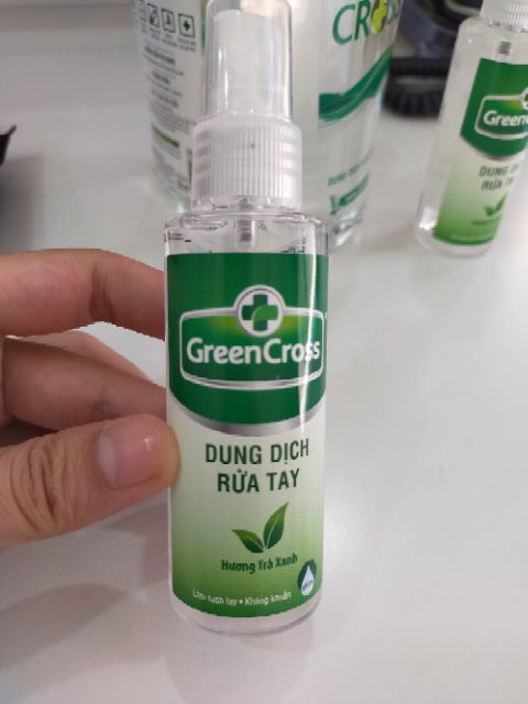 Nước rửa tay khô Green Cross dạng xịt 70ml