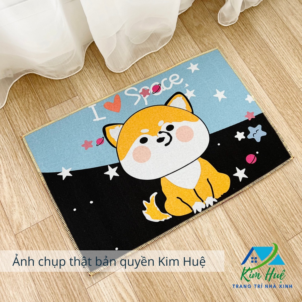 Thảm lau chân, thảm chùi chân nhà bếp bali đế cao su chống trơn trượt 40x60cm Kim Huệ CBL01