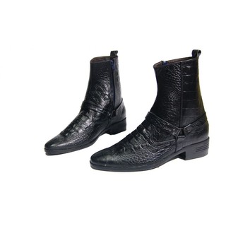 Giày boot nam da bò thật in vân cá sấu .Bảo hành 12 tháng.Mã số: B137