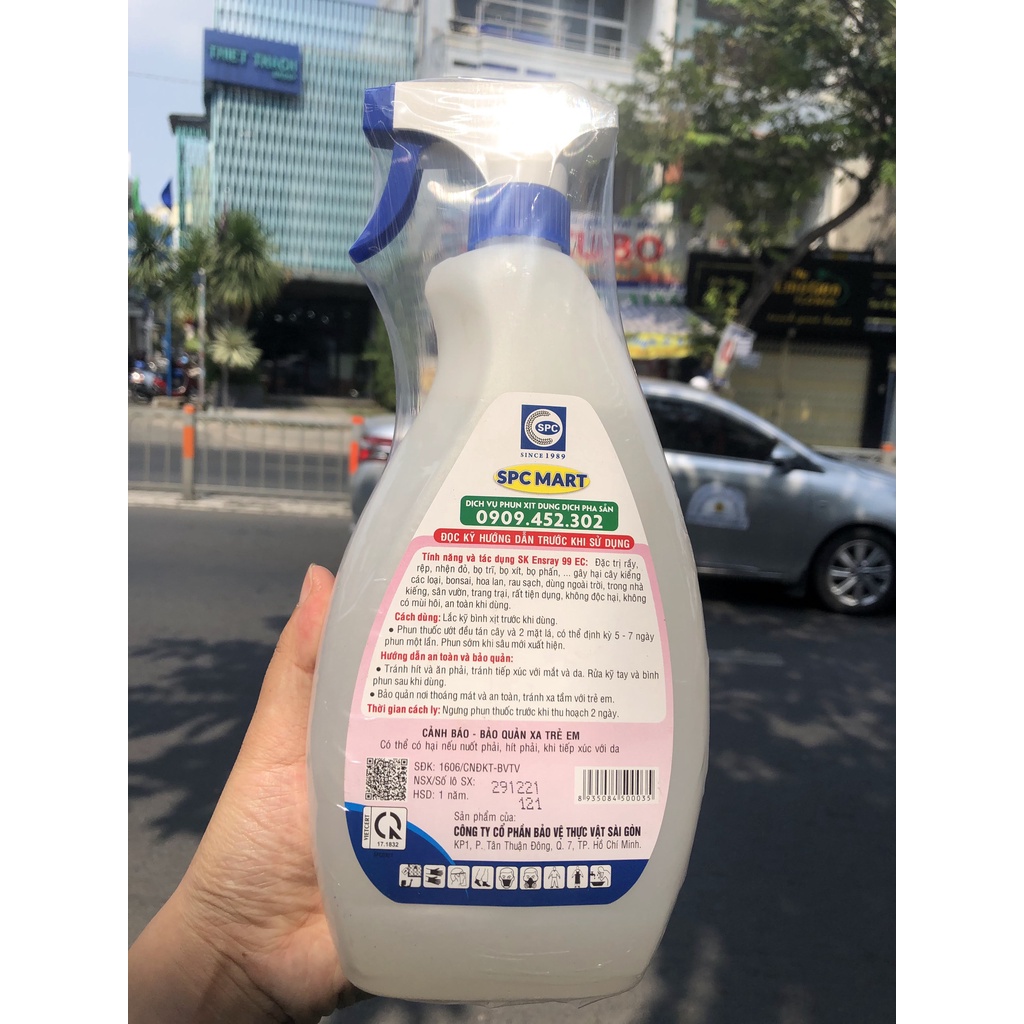 Dung dịch pha sẵn tiện lợi trừ côn trùng trên mọi cây trồng chai 650ml SK