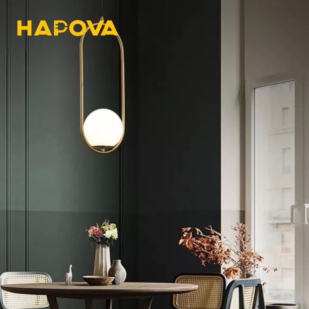 Đèn thả trang trí phòng khách phòng ngủ Decor HAPOVA DUMI 5009 Hình ELIP