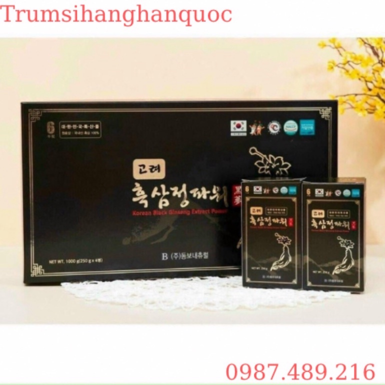 Cao Hắc Sâm sét 4 lọ 240g Nội địa Hàn Quốc [ Hàng Mới Về ]