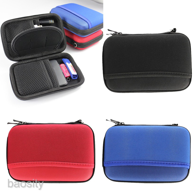 [BAOSITY] Slim External Drive Travel EVA Hard Protective Case Carrying Pouch Cover Bag