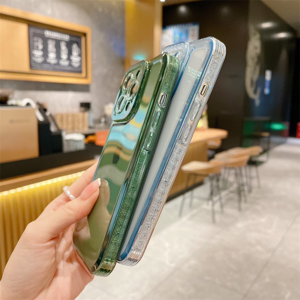 Ốp Điện Thoại TPU Mềm Trong Suốt Viền Vuông Chống Sốc Cho iPhone 13 12 11 Pro Max XS Max XR X