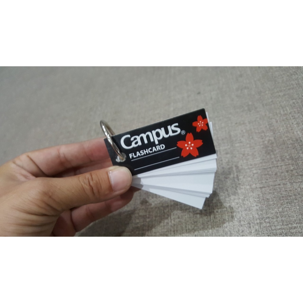 Flashcard Elegant Black - size S - FCS-ELB85 - Mẫu 3 - Campus