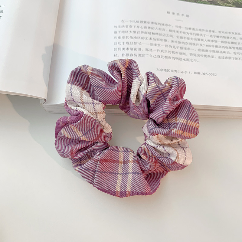 Dây Buộc Tóc Họa Tiết Ca Rô Xinh Xắn Cho Nữ