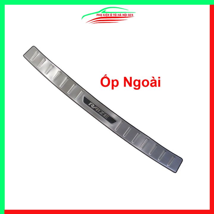 Ốp chống trầy cốp trong ngoài Raize 2021-2023 inox sáng bóng bảo vệ làm đẹp xe
