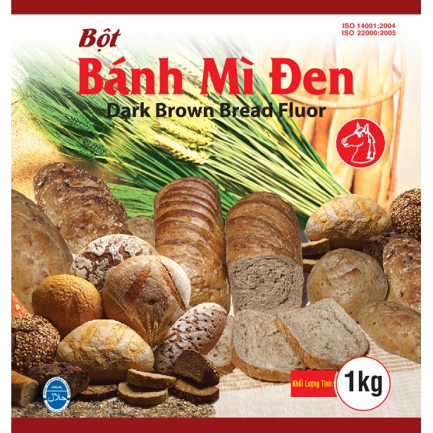 Bột bánh mì Đen 1kg - MIKKO HƯƠNG XƯA