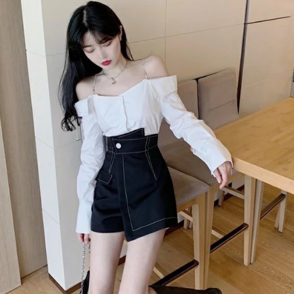 Chân Váy Chữ A Cạp Chéo Cao Cấp Phong Cách Hàn Quốc Siêu Hot | BigBuy360 - bigbuy360.vn