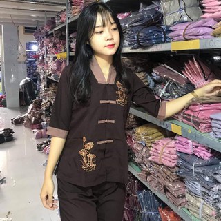 ĐỒ LAM ĐI CHÙA NỮ - MẪU LA HÁN PHỐI