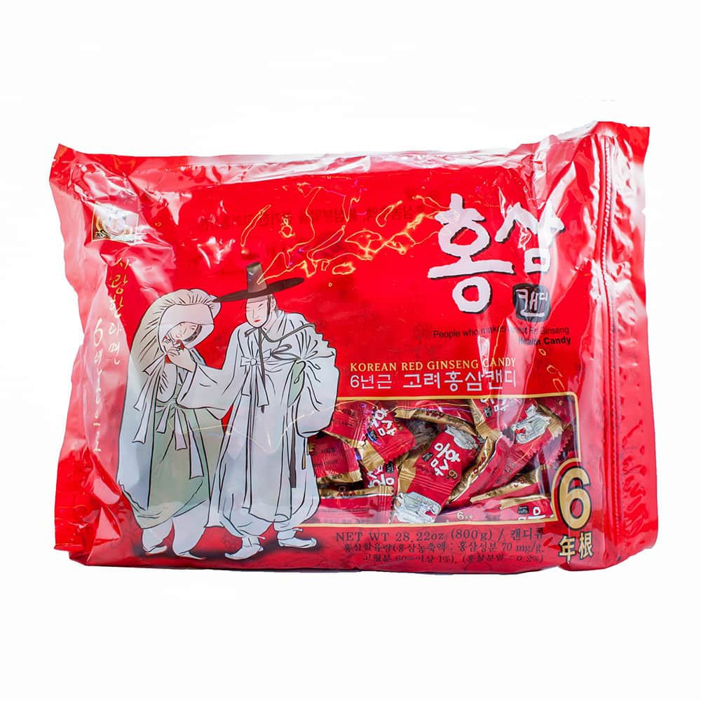 Kẹo Hồng Sâm Ông Bà Lão 200gr, kẹo sâm Hàn Quốc, quà tặng ý nghĩa