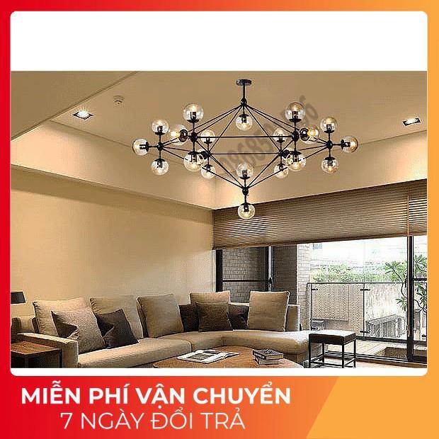 *Bảo hành 12 tháng*Đèn Chùm Phân Tử Ondric 15 bóng - Decor lighting, chùm ý 15 bóng dạng phân tử trang trí phòng khách