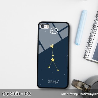 Ốp lưng kính 3D iPhone 5/ 5S -cung hoàng đạo