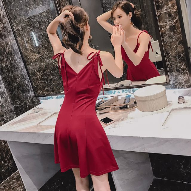 Đầm Thun Sexy Thắt Dây Có Lót Bigsize | BigBuy360 - bigbuy360.vn