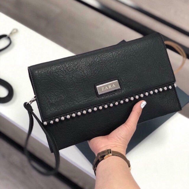 Ví zara cầm tay kèm dây