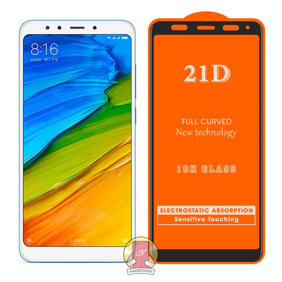 Kính Cường lực Redmi 5 / Redmi Note 5 Pro Full màn hình 21D Handtown SIÊU BỀN