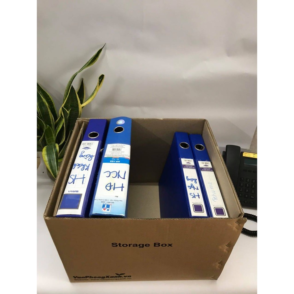 Thùng Carton Nắp Rời Chuyên Dụng Đựng Tài Liệu, 5 Lớp Chắc Chắn Gon Gàng 38*33*28,5