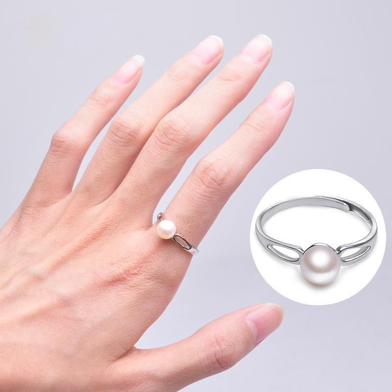 Nhẫn Bạc Nữ Đơn Giản Ngọc Trai Nuôi Nước Ngọt Bạc Ý Cao Cấp N1010-S925 Bảo Ngọc Jewelry