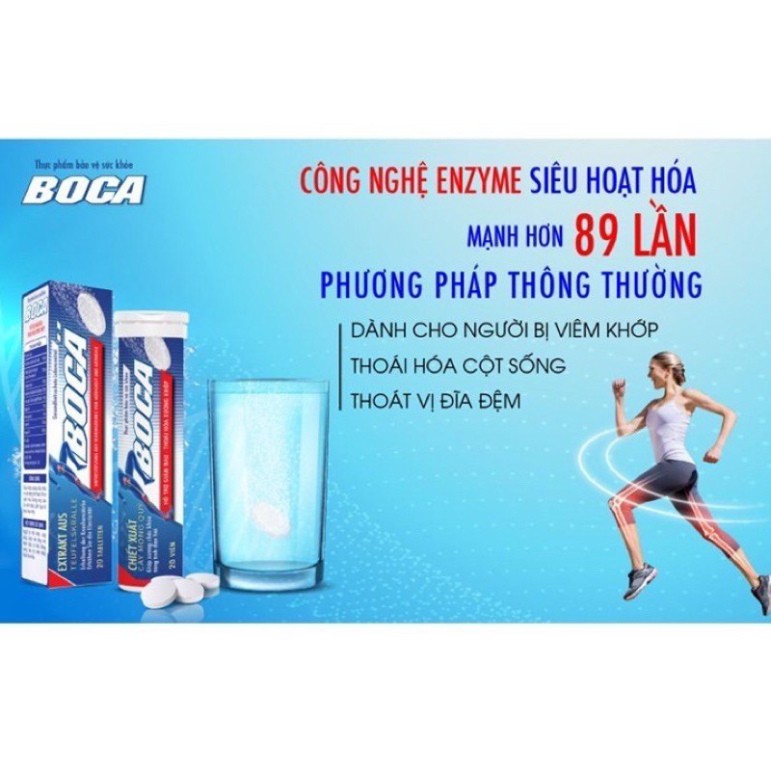 Boca sủi chính hãng 20 viên dứt điểm đau nhức xương khớp