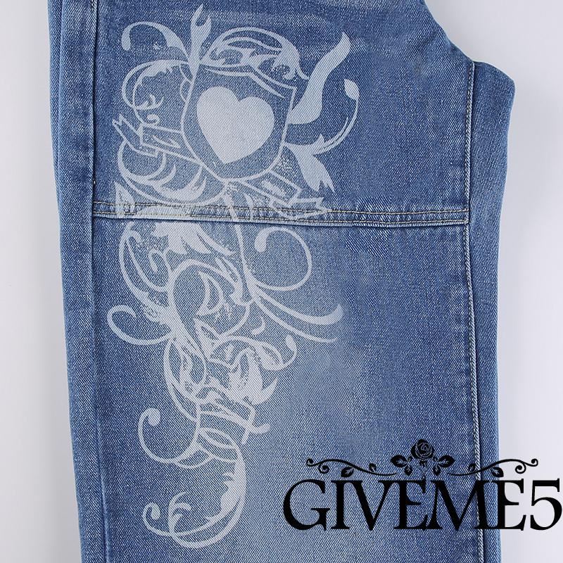 Quần jeans nữ lưng thấp thời trang vintage