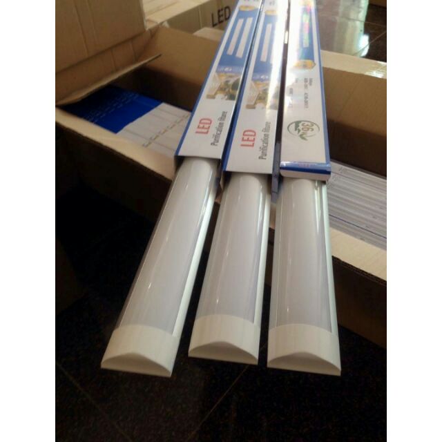 Bộ 2 Đèn Tuýp Led Bán Nguyệt 60cm (0.6m) 20W, Liền Máng, Kèm Pat Gắn Tường, Tiết Kiệm Điện, Ánh Sáng Trắng (Azled Shop)