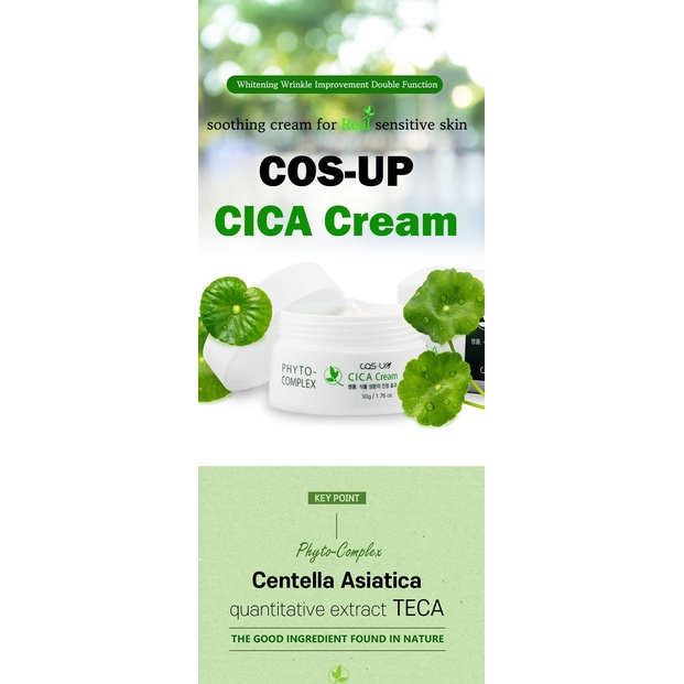 Kem dưỡng trắng, cải thiện nếp nhăn Cos-up Cica Cream 50gr