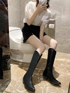 Bốt đùi cổ V hot hit sẵn 38