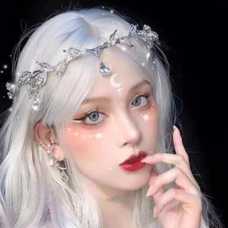 Vương Miện Đội Đầu Cô Dâu Đính Đá Sang Trọng