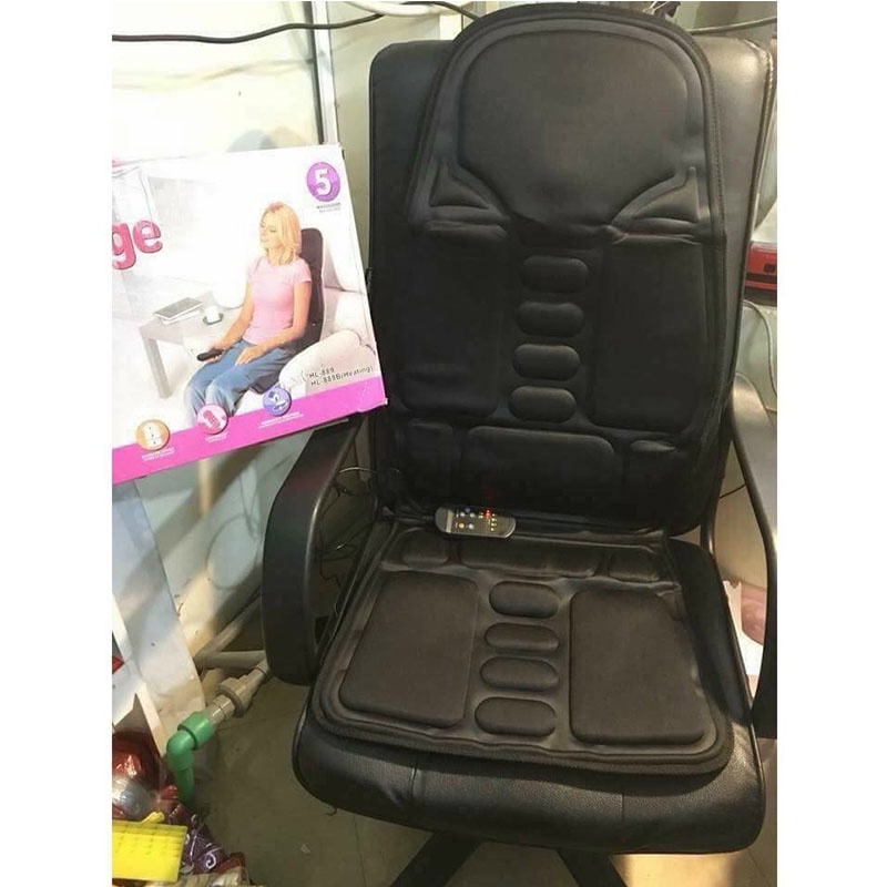 [Hỏa tốc TP HCM) Nệm Ghế massage toàn thân trên ghế ô tô, trong nhà, văn phòng JB-100B  BH 1 năm