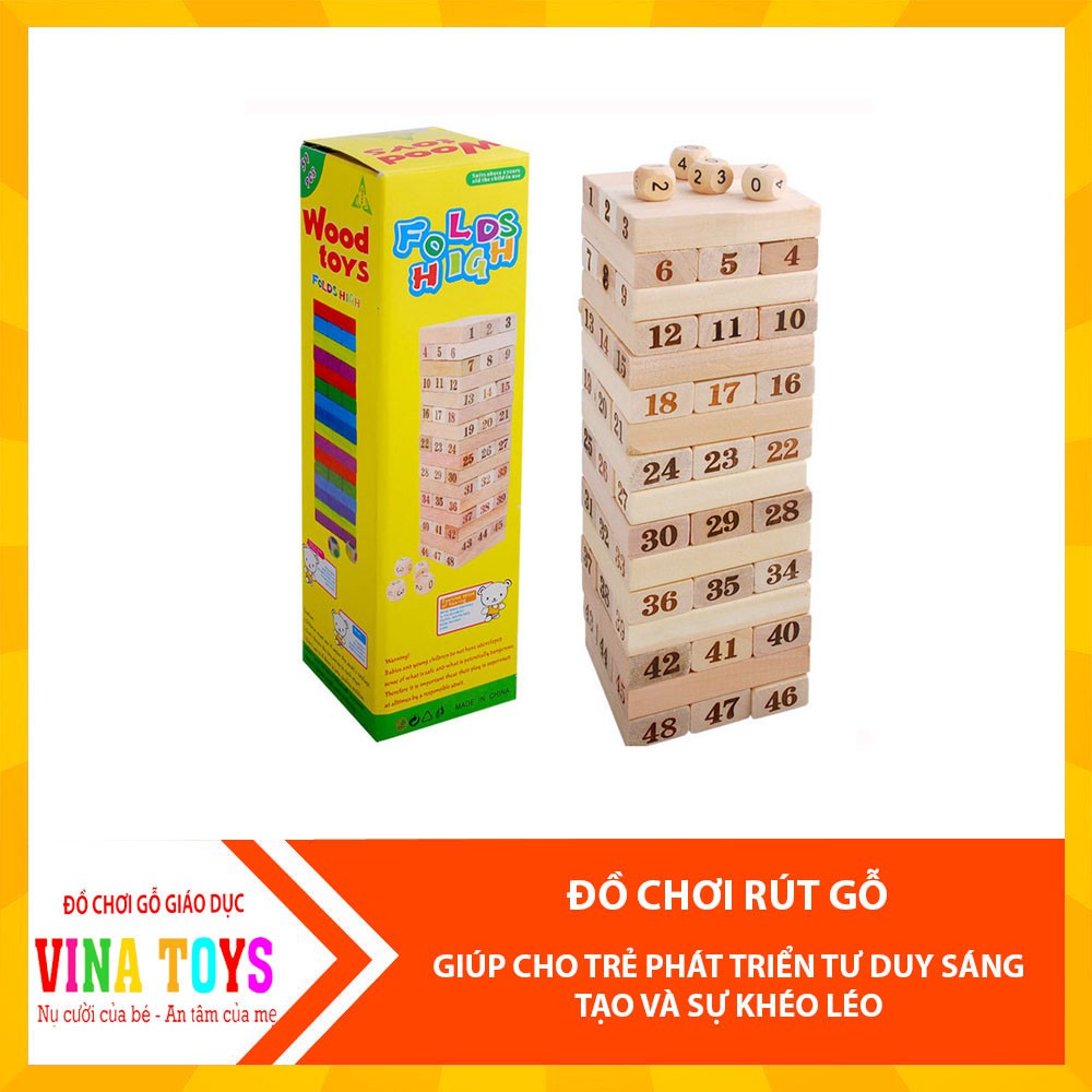 [SIZE LỚN] Đồ Chơi Giáo Dục Bộ Rút Gỗ Cho Bé Montessori Rèn Luyện Trí Thông Minh - Đồ chơi gỗ thông minh cho bé VINATOYS