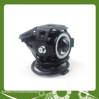 Đèn trợ sáng U7 mini dành cho mô tô, xe máy (vòng angel xanh dương)