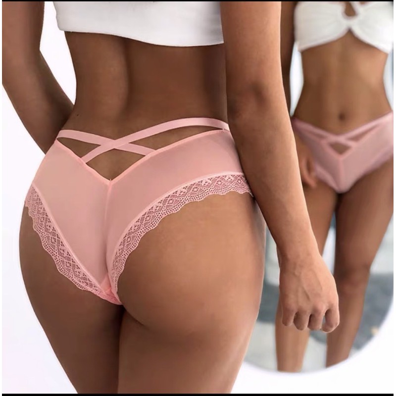 Quần lót / quần chíp thun lạnh kiểu dáng chéo dây sexy