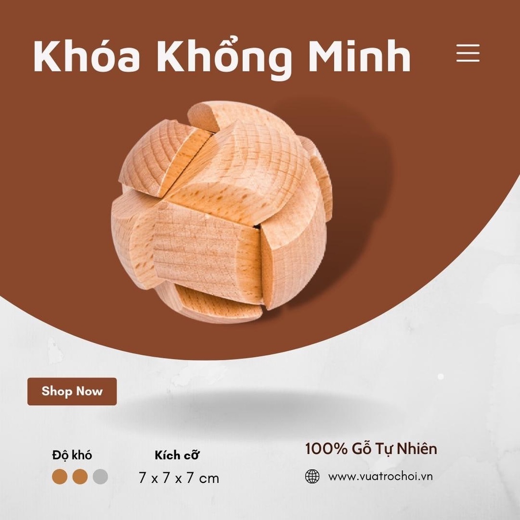 Đồ Chơi Gỗ Thông Minh Cho Trẻ Em - Khóa Gỗ Football lock A24