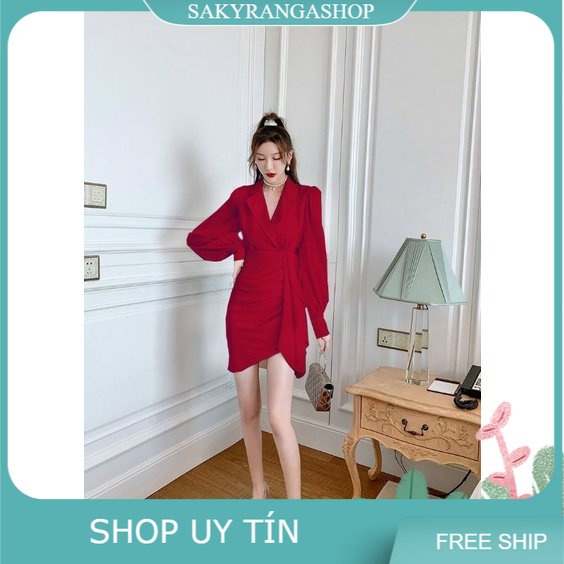 ĐẦM BODY CỔ VEST CAO CẤP