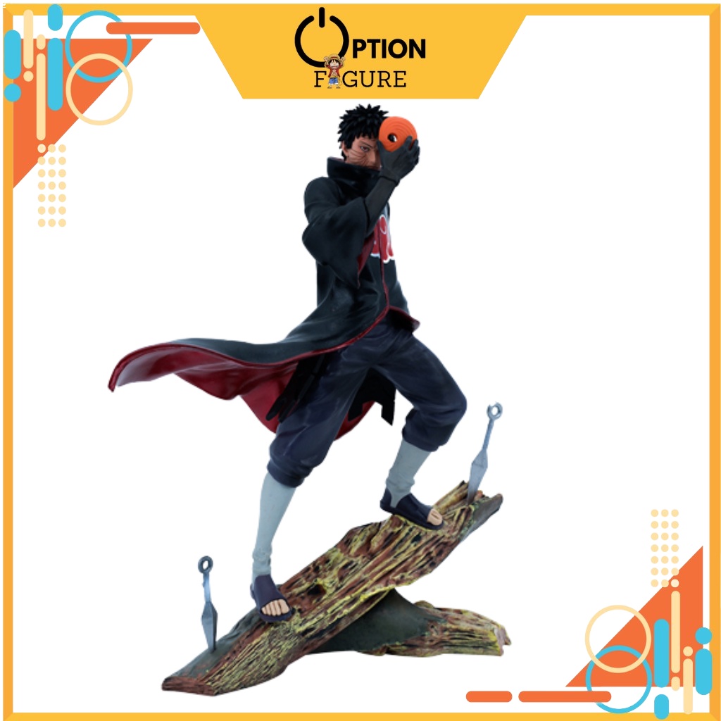 Mô Hình Naruto Obito akatsuki có hiệu ứng có 3 mặt 26cm, Figure Anime Naruto Obito có 3 mặt hiệu ứng giá rẻ siêu ngầu